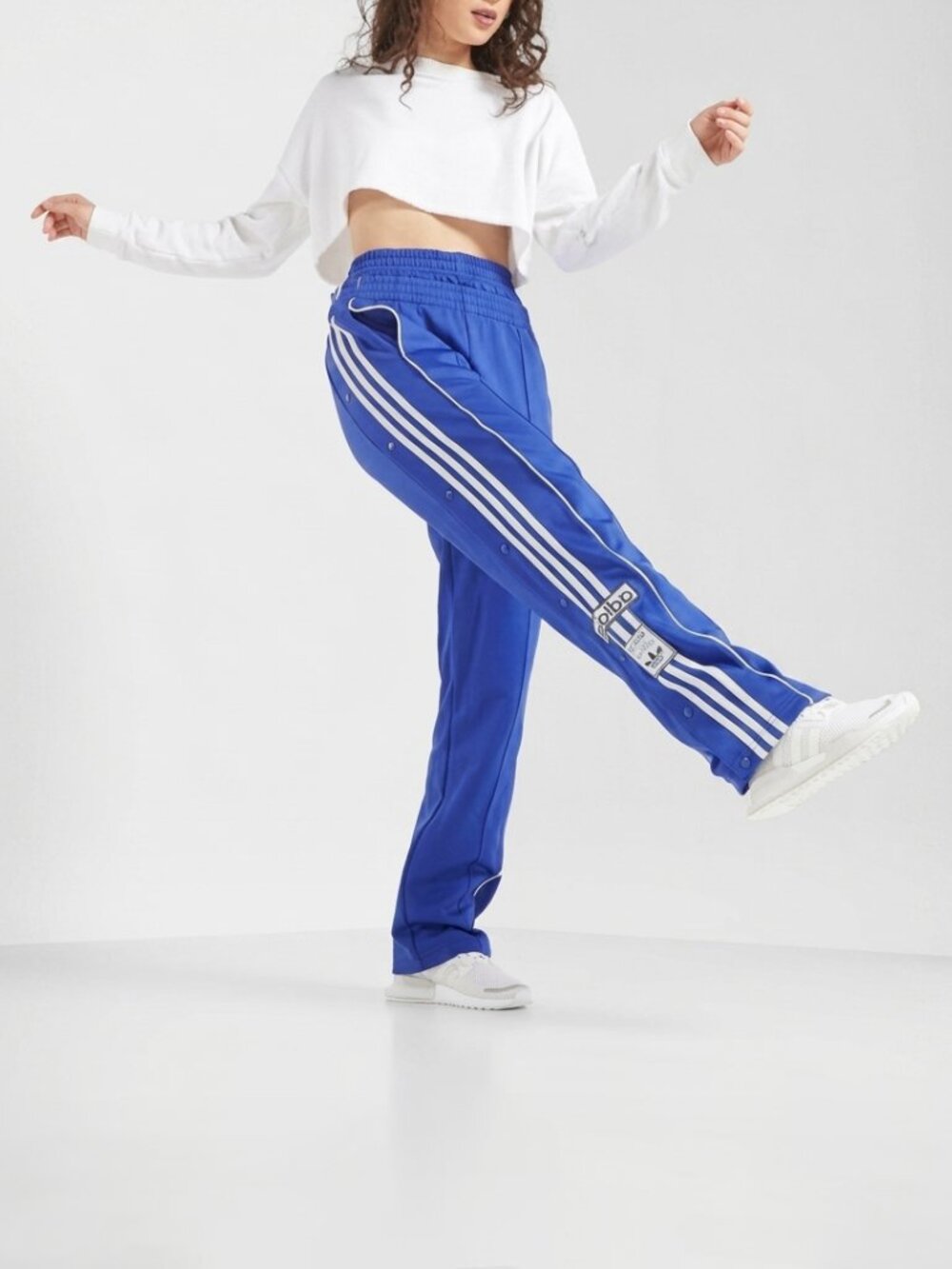 Adidas ALWAYS ORIGINAL ADIBREAK PANTS Royal Blue track pant White Stripes Jogger